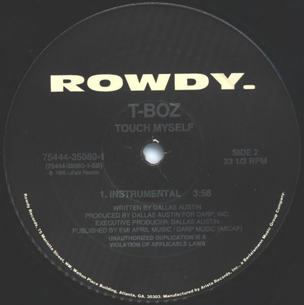 T-Boz : Touch Myself (12")