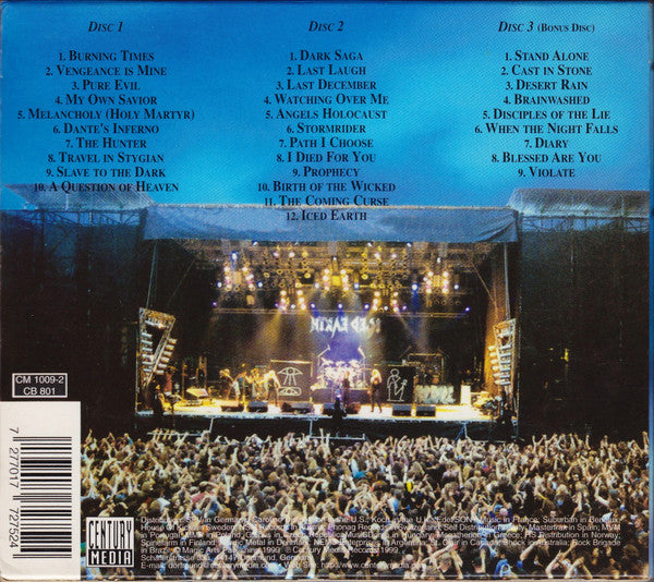 Iced Earth : Alive In Athens (3xCD, Album, Dig + Sli)