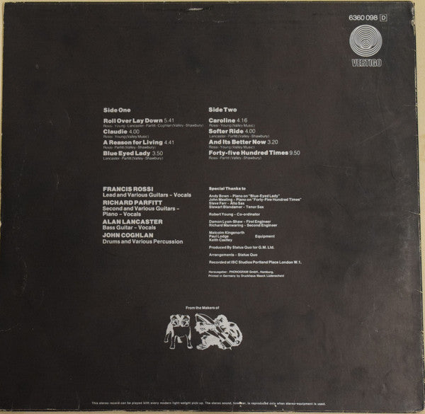 Status Quo : Hello! (LP, Album, RE)