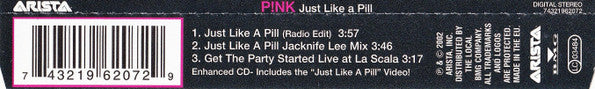 P!NK : Just Like A Pill (CD, Maxi, Enh)