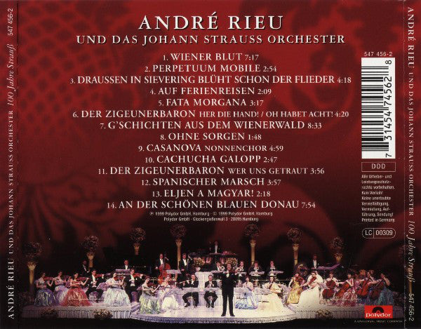 André Rieu Und Johann Strauß Orchestra : 100 Jahre Strauß (CD, Album, PMD)