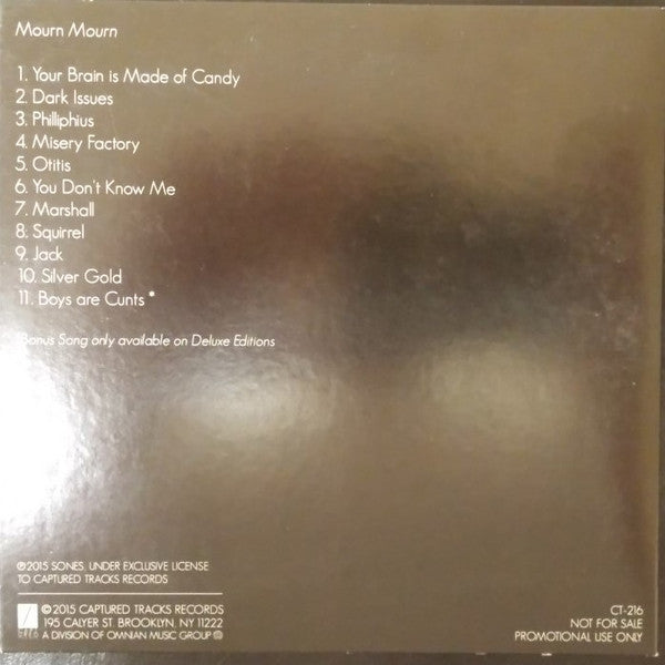Mourn (6) : Mourn (CD, Album, M/Print, Promo)
