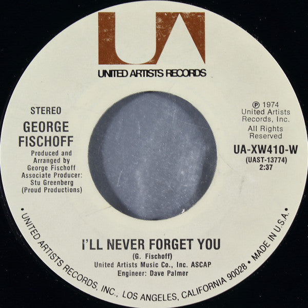 George Fischoff : Georgia Porcupine / I'll Never Forget You (7", Single, Styrene, All)