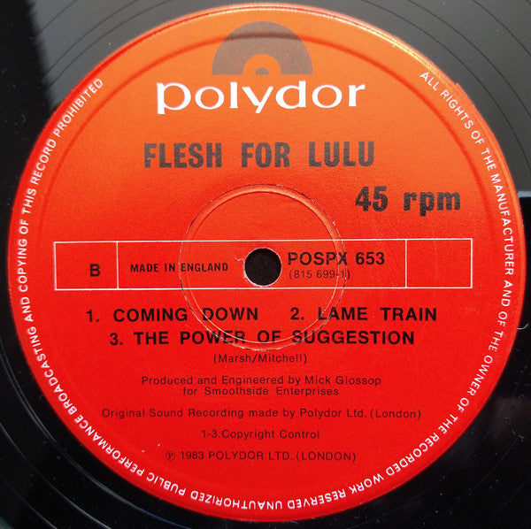 Flesh For Lulu : Roman Candle EP (12", EP)