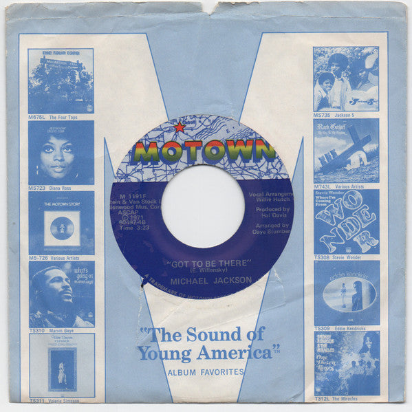 Michael Jackson : Got To Be There / Maria (You Were The Only One) (7", Single, Sup)