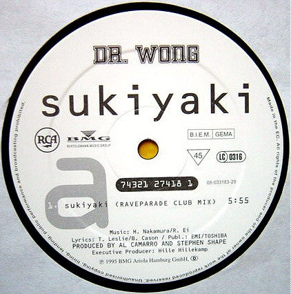 Dr. Wong : Sukiyaki (12")