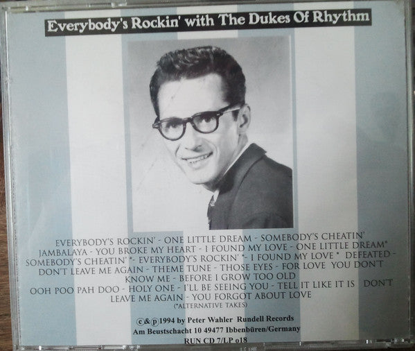 The Dukes Of Rhythm (2) Featuring Joe Carl (2) & Harry Simoneaux : Everybody's Rockin' With... The Dukes Of Rhythm (CD, Album)