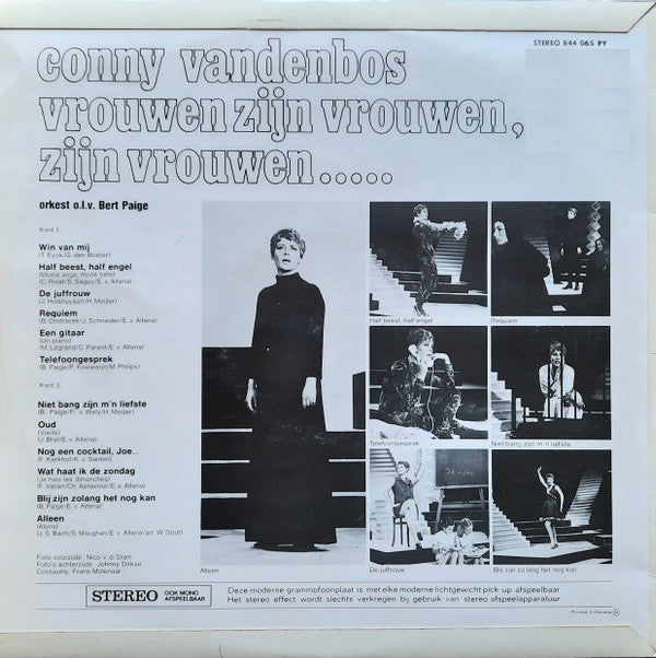 Conny Vandenbos : Vrouwen Zijn Vrouwen, Zijn Vrouwen (LP, Album)