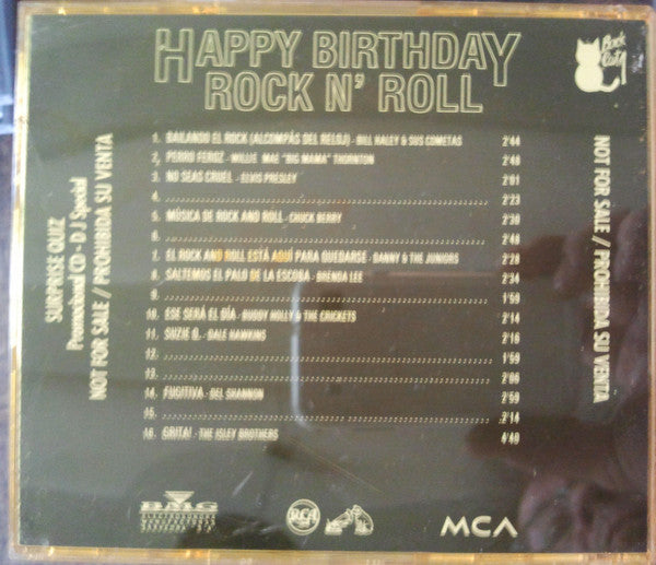 Various : Happy Birthday Rock N' Roll (CD, Comp, Promo)