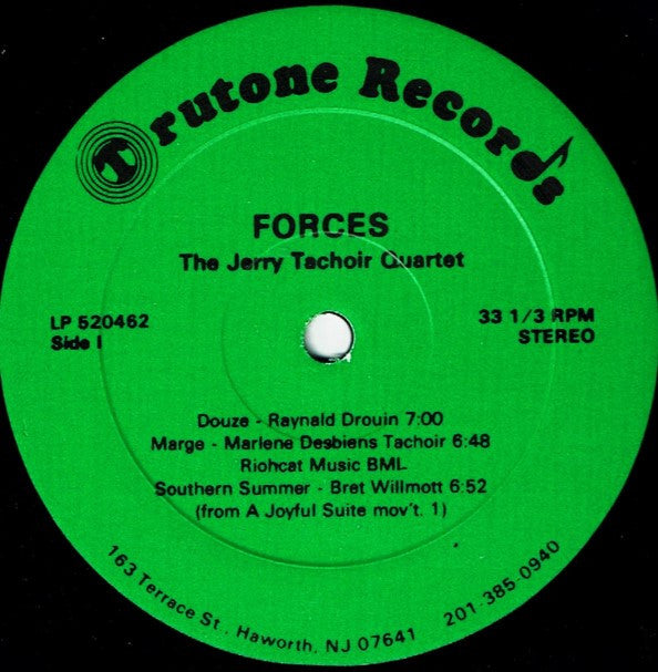 Jerry Tachoir Quartet : Forces (LP, Album)