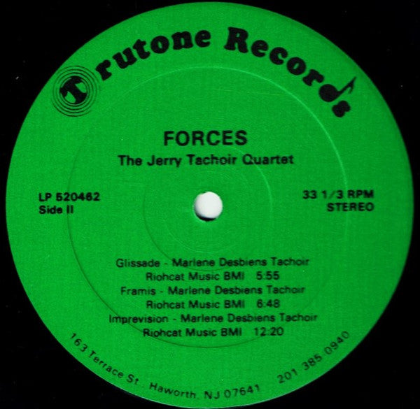 Jerry Tachoir Quartet : Forces (LP, Album)