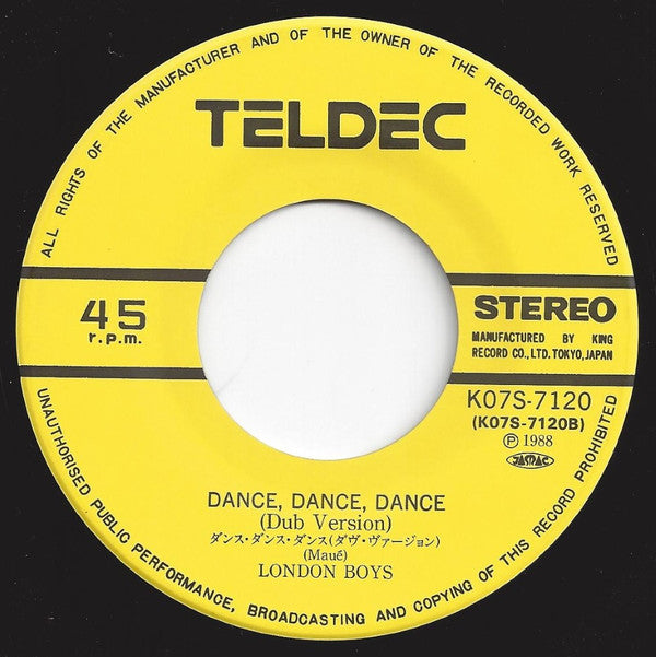 London Boys : Dance, Dance, Dance (7", Single)