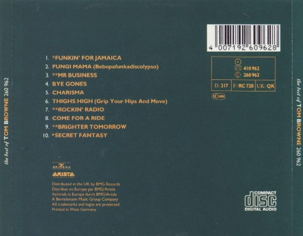 Tom Browne : The Best Of Tom Browne (CD, Comp)
