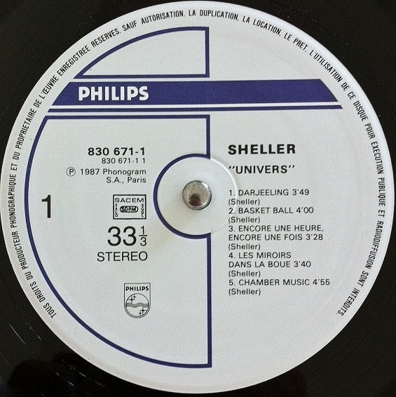 Sheller* : Univers (LP, Album)