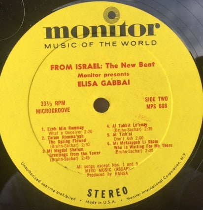 Elisa Gabbai : The New Beat (LP, Album)