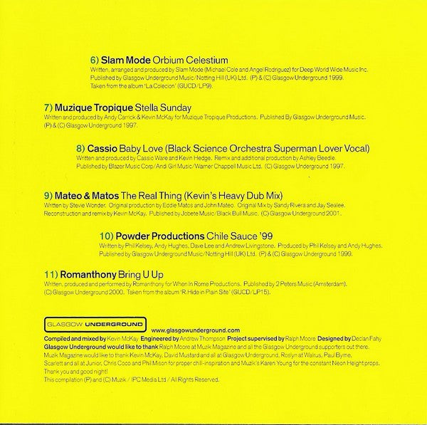 Kevin McKay : Glasgow Underground Presents Summer Breeze (CD, Mixed)