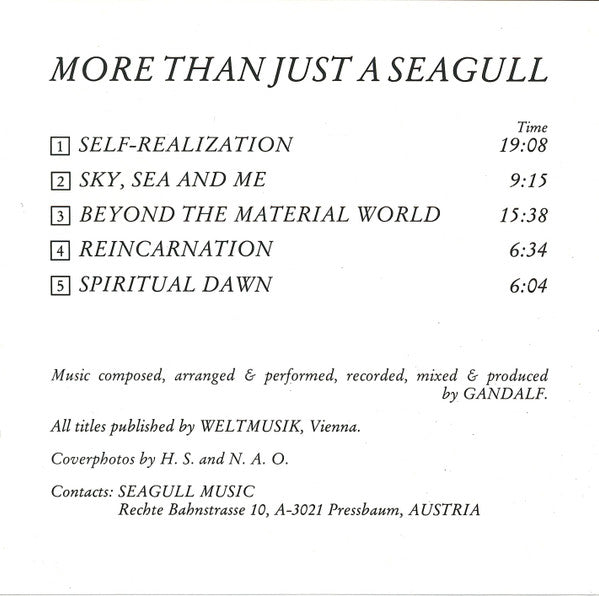 Gandalf : More Than Just A Seagull (CD, Album)