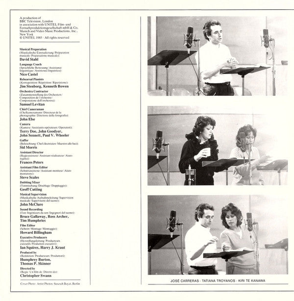 Leonard Bernstein : West Side Story (The Making Of The Recording) (CDV, 12", PAL)