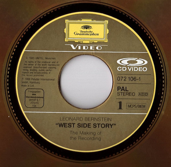 Leonard Bernstein : West Side Story (The Making Of The Recording) (CDV, 12", PAL)