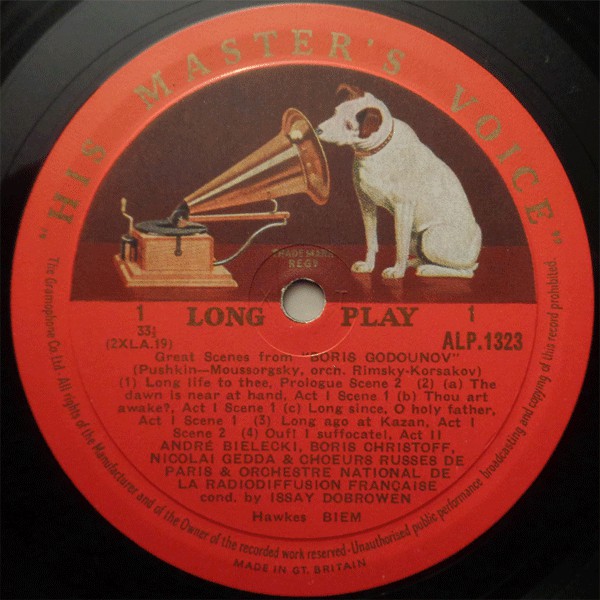 Modest Mussorgsky - Boris Christoff : Great Scenes From Boris Godounov (LP, Mono)