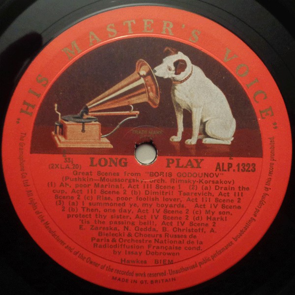 Modest Mussorgsky - Boris Christoff : Great Scenes From Boris Godounov (LP, Mono)