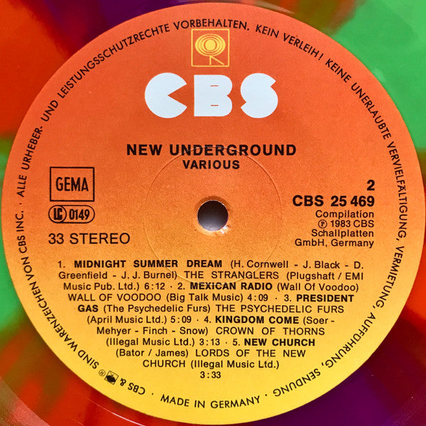 Various : New Underground (LP, Comp, Ora)