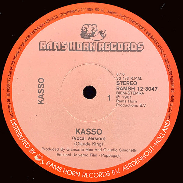 Kasso : Kasso (12")