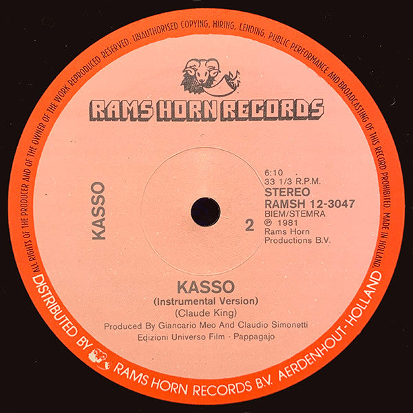 Kasso : Kasso (12")
