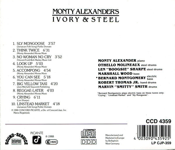 Monty Alexander's Ivory & Steel : Jamboree (CD, Album)