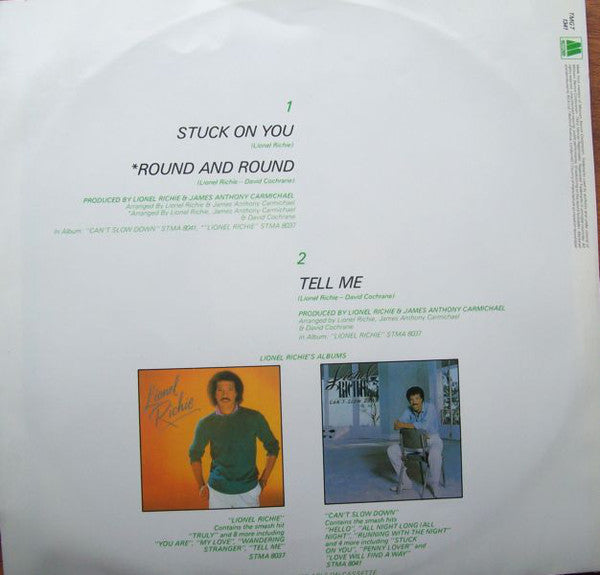 Lionel Richie : Stuck On You  (12", Single)