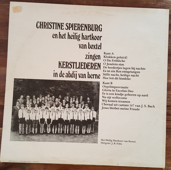 Christine Spierenburg : Christine Spierenburg En Het Heilig Hartkoor Van Boxtel Zingen Kerstliederen In De Abdij Van Berne (LP, Album)