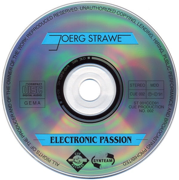 Joerg Strawe : Electronic Passion (CD, Album)