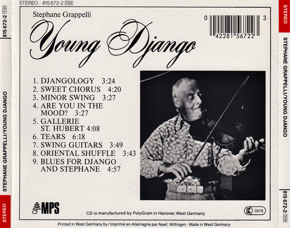 Stéphane Grappelli : Young Django (CD, Album, RE)