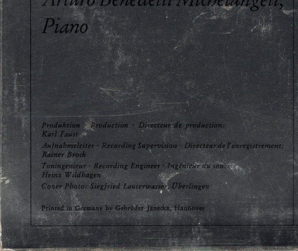 Arturo Benedetti Michelangeli - Frédéric Chopin : 10 Mazurkas · Prélude Op. 45 · Ballade Op.23 · Scherzo Op. 31 (LP, Met)
