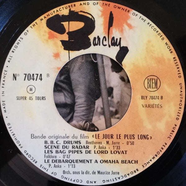 Various : Le Jour Le Plus Long (Bande Originale Du Film) (7", EP)