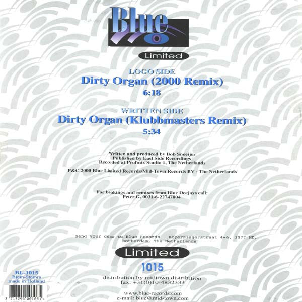 B.O.B. Ltd. : Dirty Organ (10")