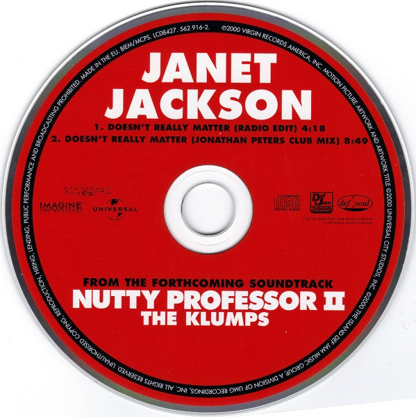 Janet Jackson : Doesn't Really Matter (CD, Single)