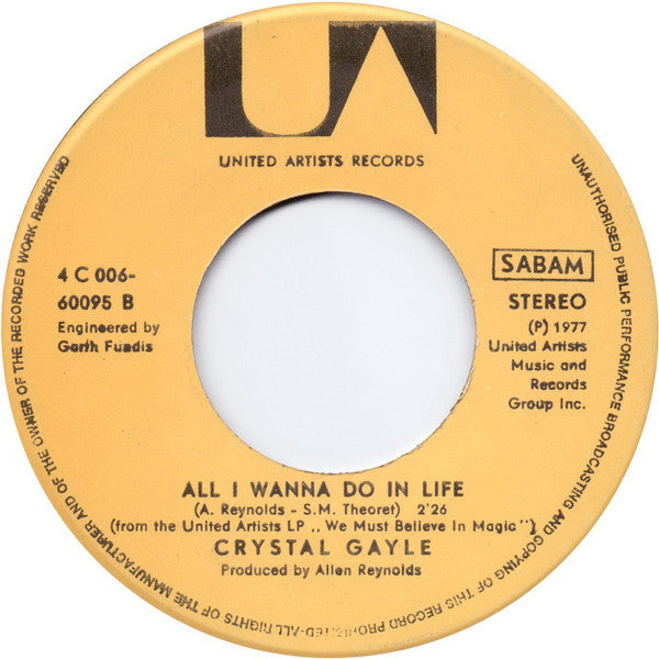 Crystal Gayle : Don't It Make My Brown Eyes Blue (7")