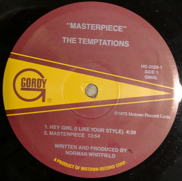 The Temptations : Masterpiece (LP, Album)