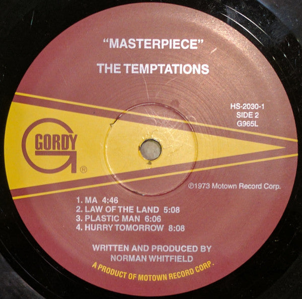 The Temptations : Masterpiece (LP, Album)