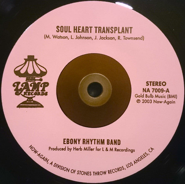 Ebony Rhythm Band : Soul Heart Transplant / Drugs Ain't Cool (7", Single, RE)