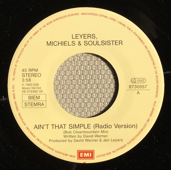 Soulsister : Ain't That Simple (7", Single)