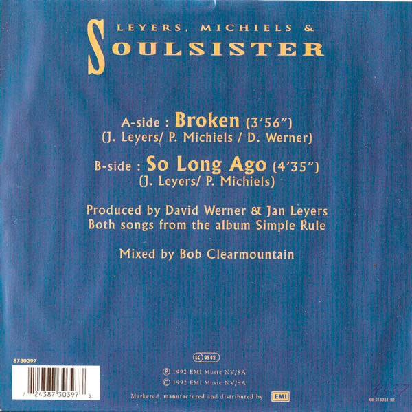 Soulsister : Broken (7", Single)