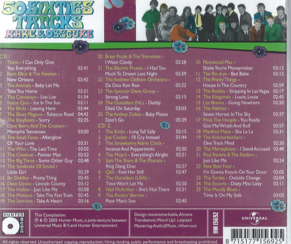 Various : 50 Sixties Tracks Rare & Obscure (2xCD, Comp)