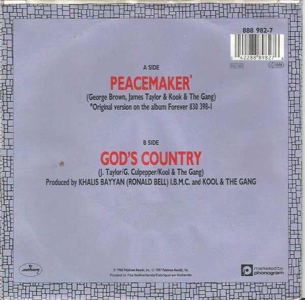 Kool & The Gang : Peacemaker (7", Single)