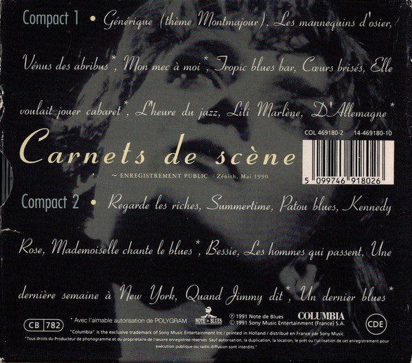 Patricia Kaas : Carnets De Scène (2xCD, Album)