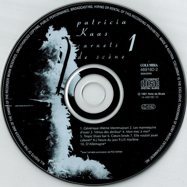 Patricia Kaas : Carnets De Scène (2xCD, Album)