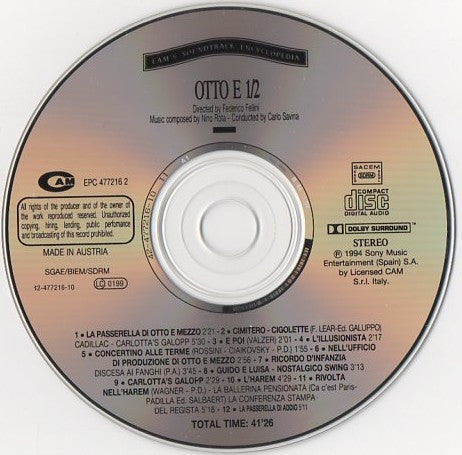 Nino Rota : Otto E 1/2 (CD, Album, RE)