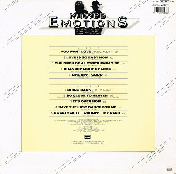 Mixed Emotions : Deep From The Heart (LP, Album)