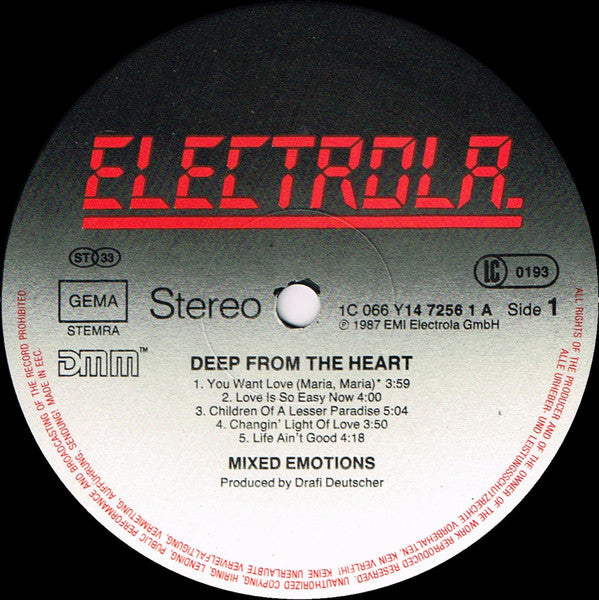 Mixed Emotions : Deep From The Heart (LP, Album)